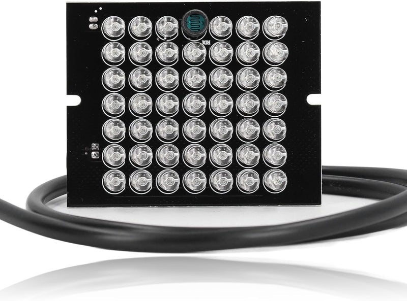 Dpofirs 48 Pieces IR LED Light Board, 940NM LED IR Infrared Board Module Light for CCTV Security Camera, 12V IR Lamp Board - Image 1